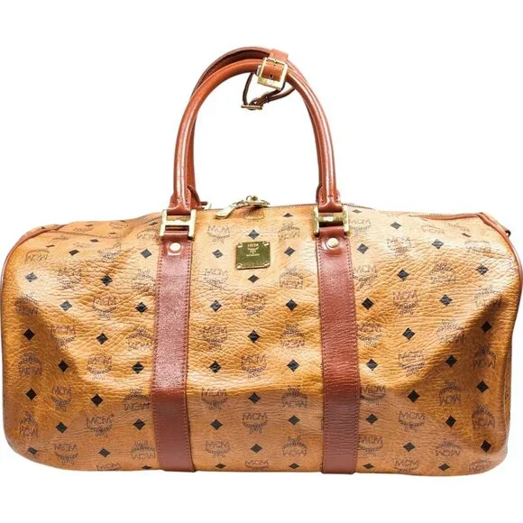 MCM | Bags | 798333bj L5 Mcm Travel Bag Brown Pvc | Poshmark